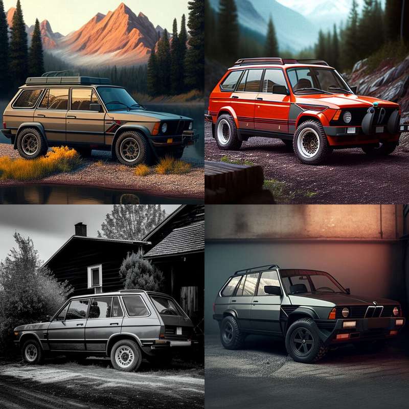 Какими были бы кроссоверы BMW 1980-х? Версия нейросети Какими были бы кроссоверы BMW 1980-х? Версия нейросети